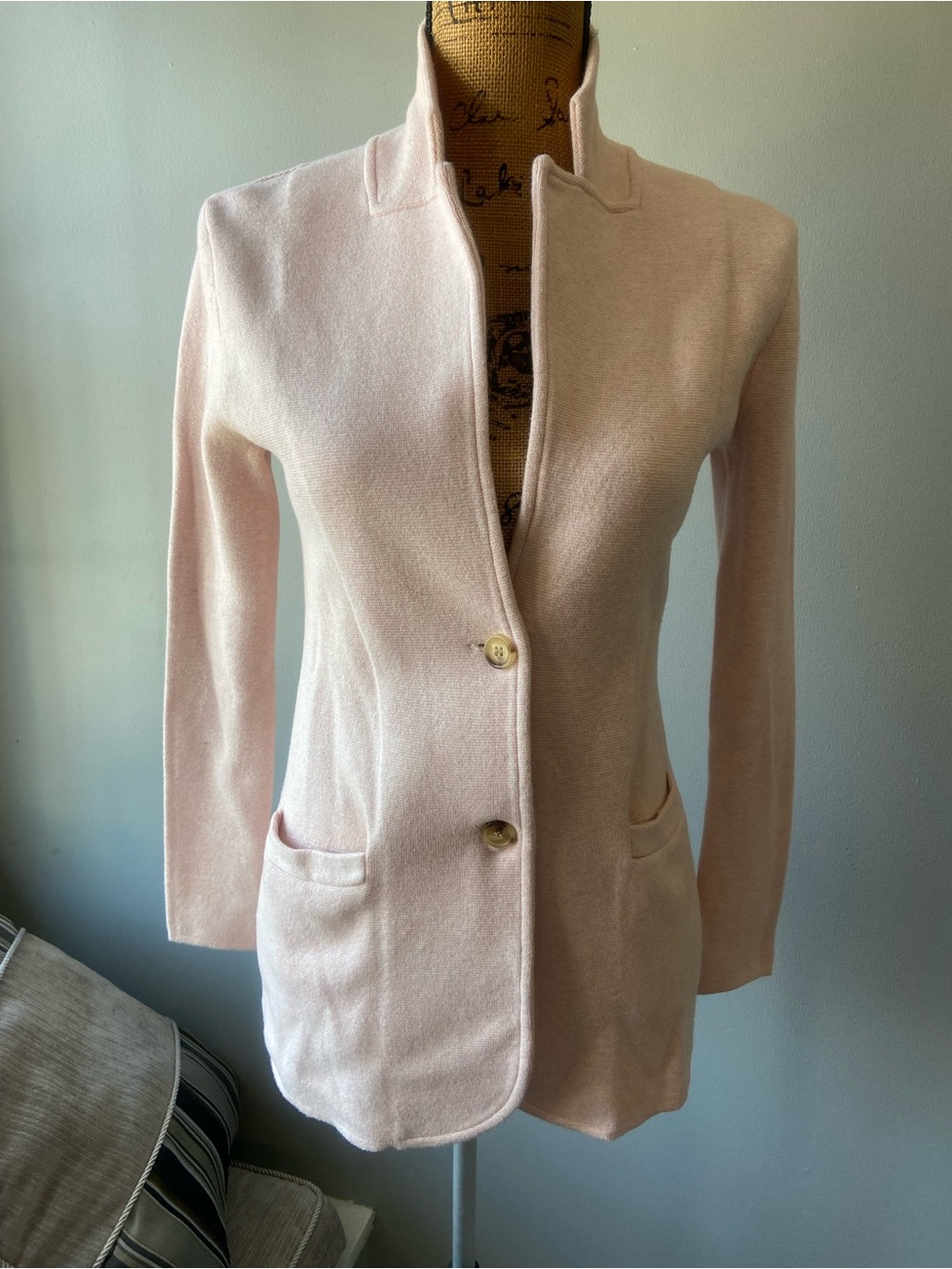 J. Crew Sz XS Pale Pink Woman’s Knit Blazer